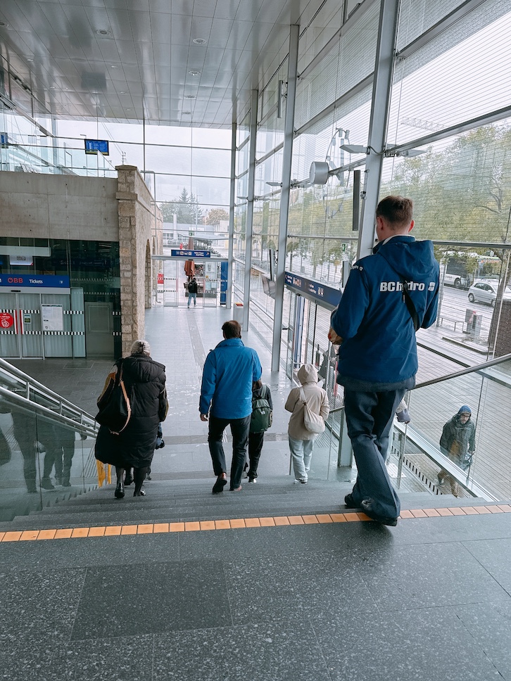 バーデン駅内