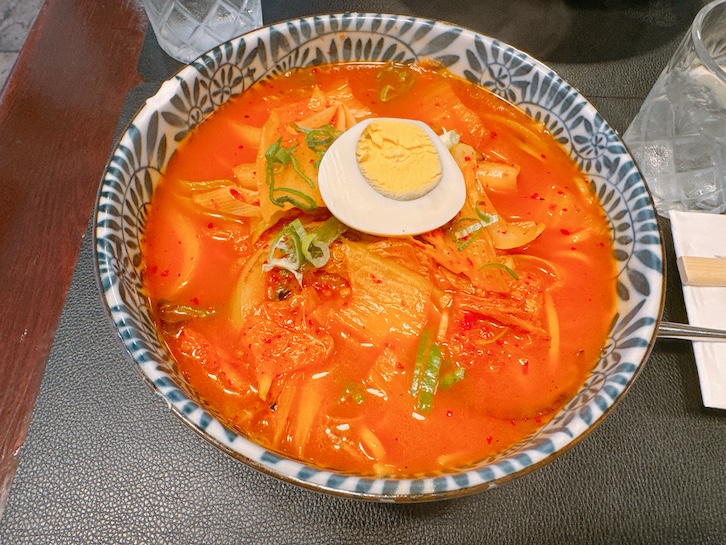 バレッタで食べたキムチラーメン